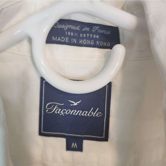 Men's Faconnable button-down shirt, size Medium - Picture 2 of 3